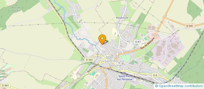 localisation de l'entreprise MONSIEUR OLIVIER DENIS  ST-POL-SUR-TERNOISE