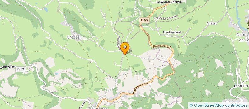 localisation de l'entreprise MONSIEUR OLIVIER DENISET  LES COTEAUX PERIGOURDINS