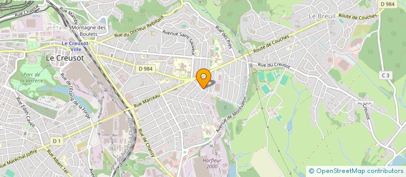 localisation de l'entreprise MONSIEUR OLIVIER DENY à LE CREUSOT