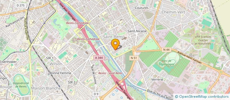 localisation de l'entreprise MONSIEUR OLIVIER DEPOND  REIMS