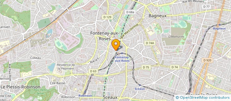 localisation de l'entreprise MONSIEUR OLIVIER DEQUEANT à FONTENAY-AUX-ROSES