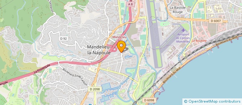 localisation de l'entreprise MONSIEUR OLIVIER DESCAMPS  MANDELIEU-LA-NAPOULE