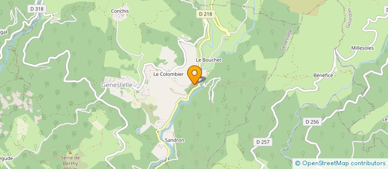 localisation de l'entreprise MONSIEUR OLIVIER DESCHAMPS à GENESTELLE