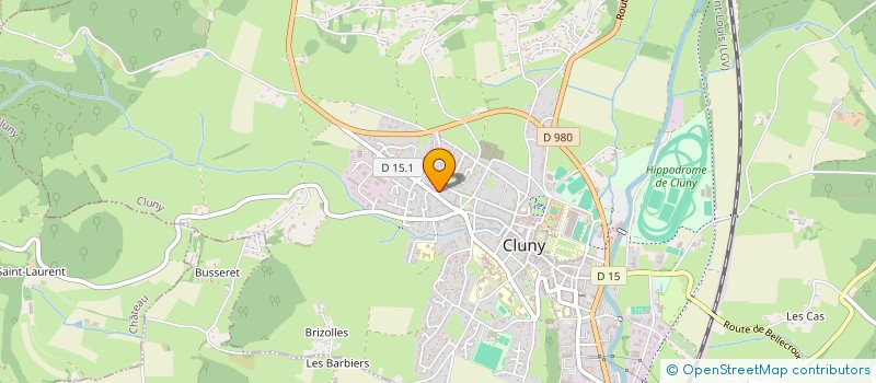 localisation de l'entreprise MONSIEUR OLIVIER DESLANDES à CLUNY