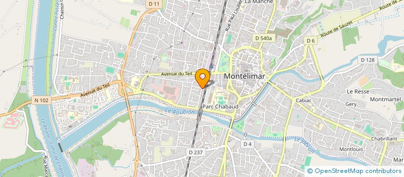 localisation de l'entreprise MONSIEUR OLIVIER DETEIX  MONTELIMAR