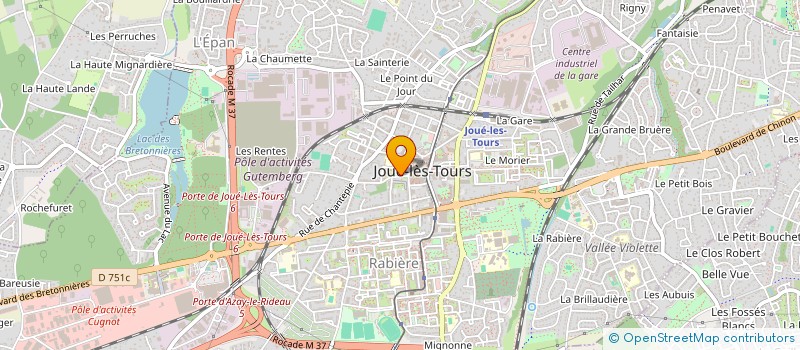 localisation de l'entreprise MONSIEUR OLIVIER DEVEULDRE  JOUE-LES-TOURS