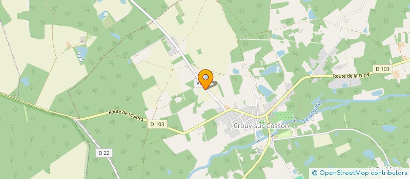 localisation de l'entreprise MONSIEUR OLIVIER DHENAIN  CROUY-SUR-COSSON