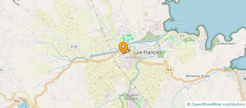 localisation de l'entreprise MONSIEUR OLIVIER DIANA à LE FRANCOIS