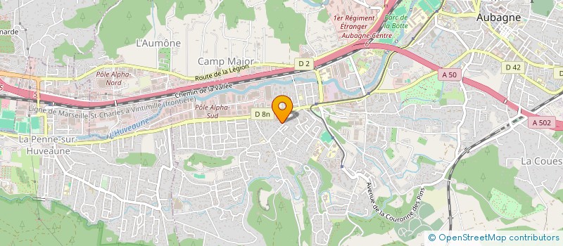localisation de l'entreprise MONSIEUR OLIVIER DICHARD à AUBAGNE