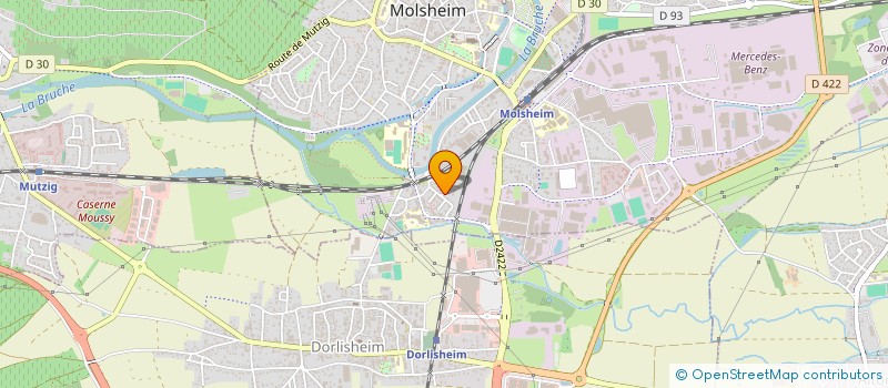 localisation de l'entreprise MONSIEUR OLIVIER DIETRICH  DORLISHEIM