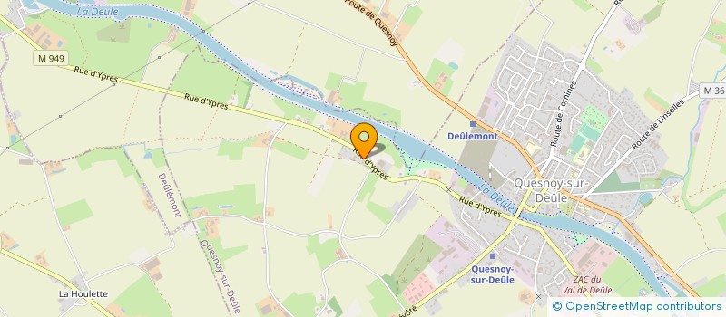 localisation de l'entreprise MONSIEUR OLIVIER DILLIES à QUESNOY-SUR-DEULE