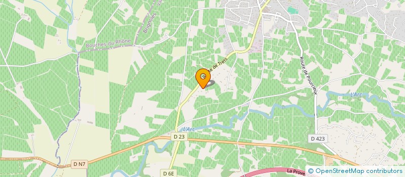 localisation de l'entreprise MONSIEUR OLIVIER DOMENECH  POURRIERES