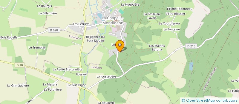 localisation de l'entreprise MONSIEUR OLIVIER DORE à LA CHAPELLE-MONTLIGEON