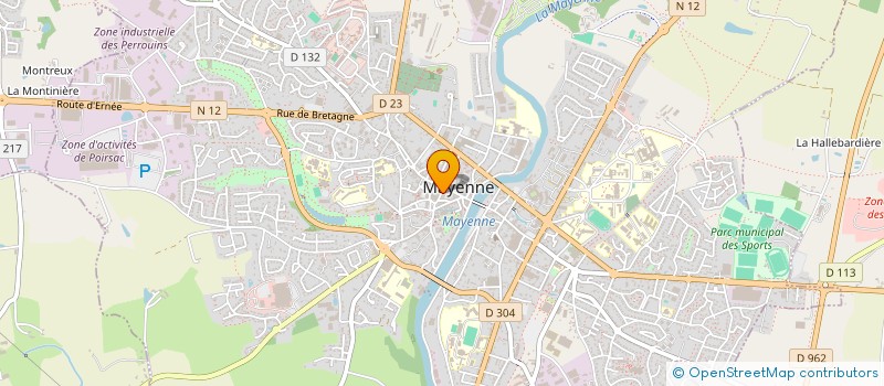 localisation de l'entreprise MONSIEUR OLIVIER DORGERE  MAYENNE