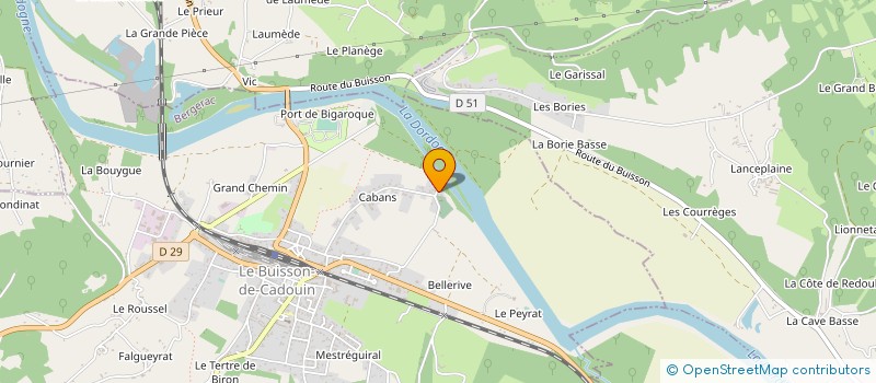 localisation de l'entreprise MONSIEUR OLIVIER DORMOY  LE BUISSON-DE-CADOUIN