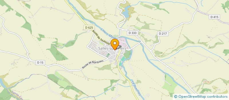 localisation de l'entreprise MONSIEUR OLIVIER DOSSE  SALLES-SUR-L'HERS