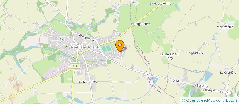 localisation de l'entreprise MONSIEUR OLIVIER DOUGET  NIEUL-LE-DOLENT