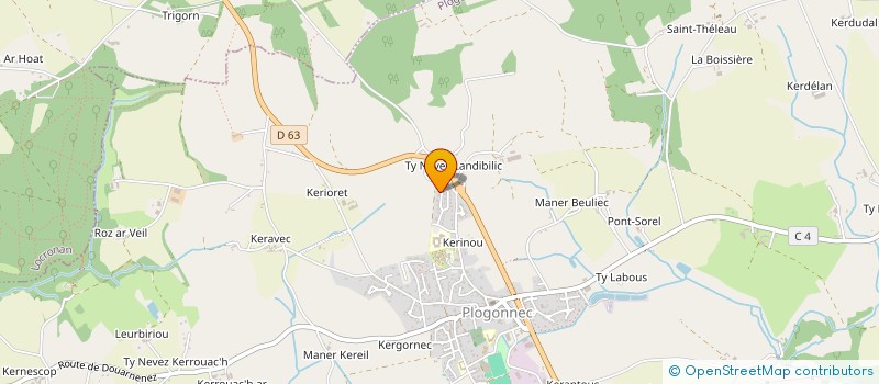 localisation de l'entreprise MONSIEUR OLIVIER DOUGUEDROIT  PLOGONNEC