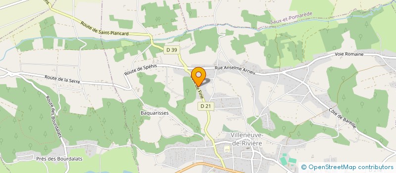 localisation de l'entreprise MONSIEUR OLIVIER DOURRON à VILLENEUVE-DE-RIVIERE