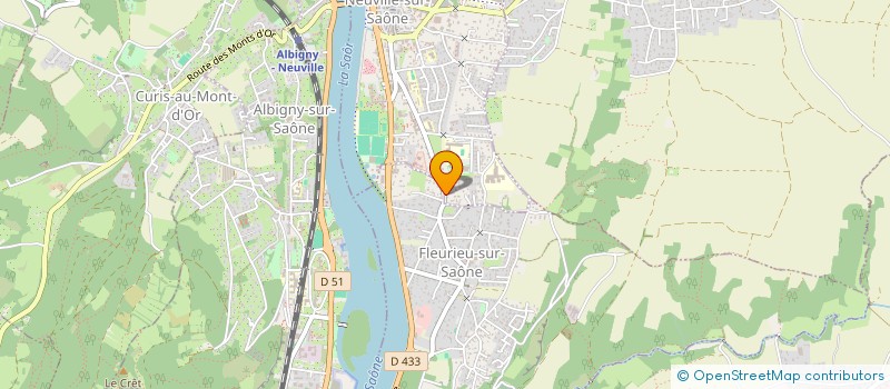 localisation de l'entreprise MONSIEUR OLIVIER DREVILLE  NEUVILLE-SUR-SAONE