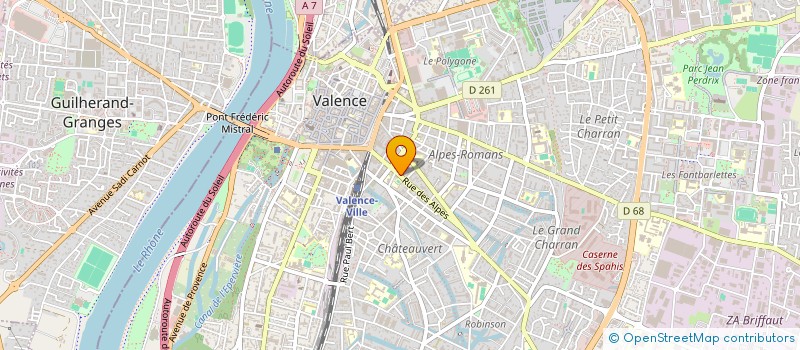 localisation de l'entreprise MONSIEUR OLIVIER DROIT à VALENCE