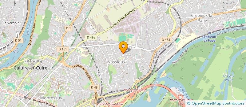 localisation de l'entreprise MONSIEUR OLIVIER DU LAURENT DE LA BARRE  CALUIRE-ET-CUIRE