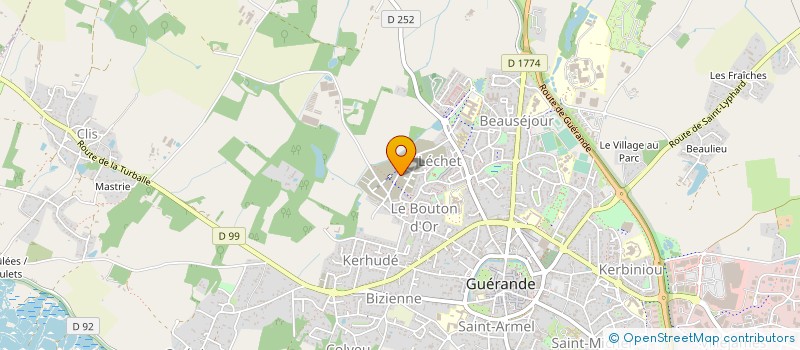localisation de l'entreprise MONSIEUR OLIVIER DU MOULIN DE LA BRETECHE à GUERANDE
