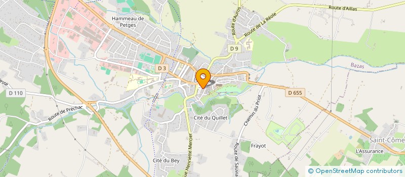 localisation de l'entreprise MONSIEUR OLIVIER DUBERNET  BAZAS