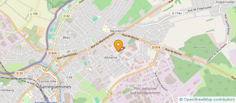 localisation de l'entreprise MONSIEUR OLIVIER DUBOIS  SARREGUEMINES