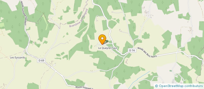 localisation de l'entreprise MONSIEUR OLIVIER DUBOURVIEUX  BRANTOME EN PERIGORD