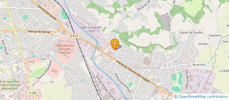 localisation de l'entreprise MONSIEUR OLIVIER DUCOUSSO  BON-ENCONTRE