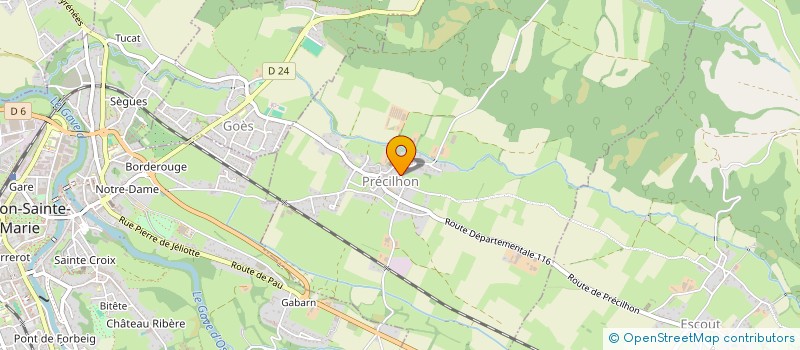 localisation de l'entreprise MONSIEUR OLIVIER DUCOUT  PRECILHON