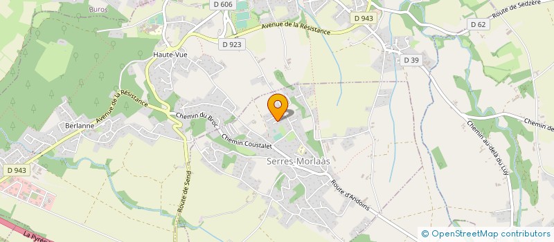 localisation de l'entreprise MONSIEUR OLIVIER DUCUING  SERRES-MORLAAS