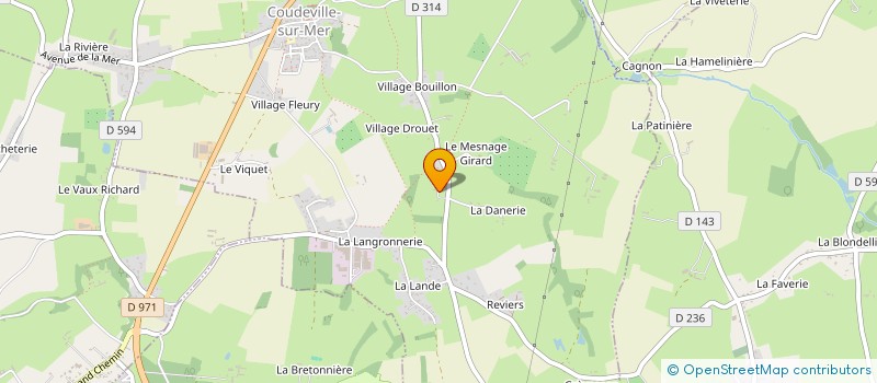 localisation de l'entreprise MONSIEUR OLIVIER DUDOUIT à COUDEVILLE-SUR-MER