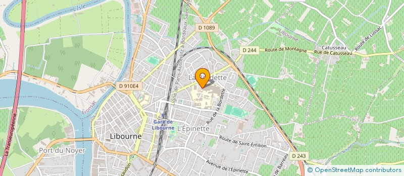 localisation de l'entreprise MONSIEUR OLIVIER DUFFAS  LIBOURNE