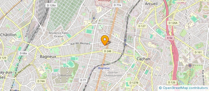 localisation de l'entreprise MONSIEUR OLIVIER DUFFAU à BAGNEUX