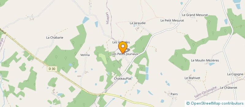 localisation de l'entreprise MONSIEUR OLIVIER DUFOURNAUD à SAINT-CHRISTOPHE