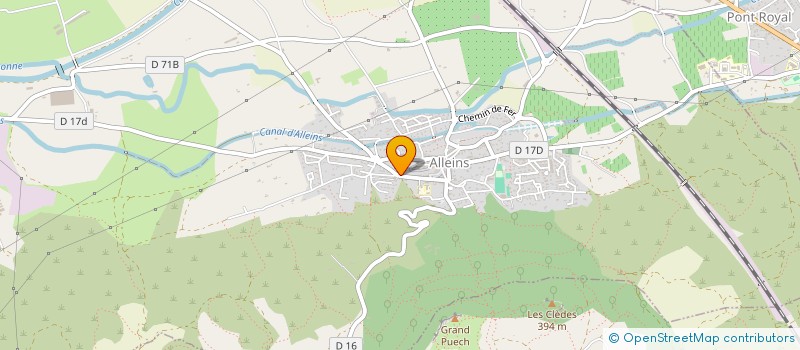 localisation de l'entreprise MONSIEUR OLIVIER DUMAIS  ALLEINS