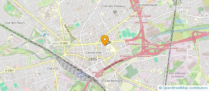 localisation de l'entreprise MONSIEUR OLIVIER DUMOULIN  LENS