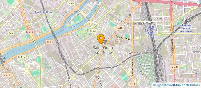 localisation de l'entreprise MONSIEUR OLIVIER DUPAIN à SAINT-OUEN-SUR-SEINE
