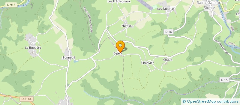 localisation de l'entreprise MONSIEUR OLIVIER DUPUY  SAINT-GAL-SUR-SIOULE