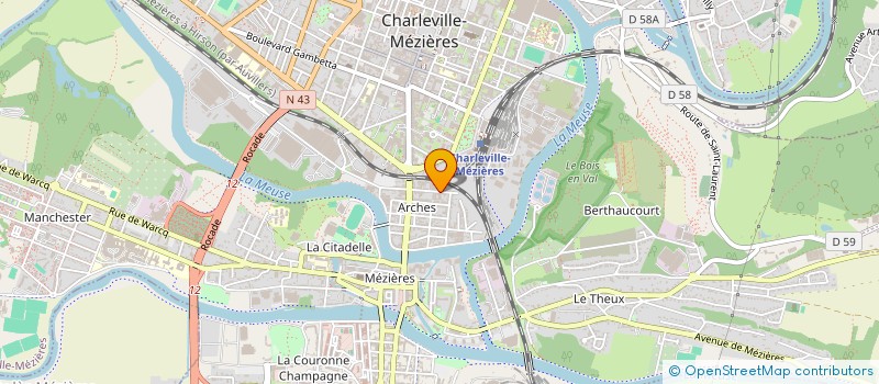 localisation de l'entreprise MONSIEUR OLIVIER DUQUENOY  CHARLEVILLE-MEZIERES