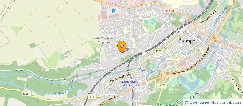 localisation de l'entreprise MONSIEUR OLIVIER DUQUESNE  ETAMPES