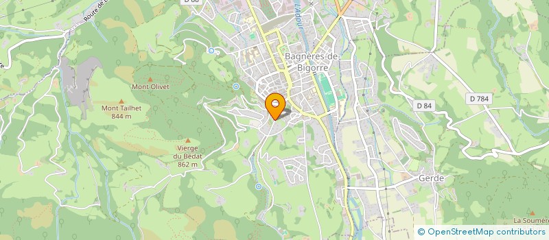 localisation de l'entreprise MONSIEUR OLIVIER DURAND  BAGNERES-DE-BIGORRE