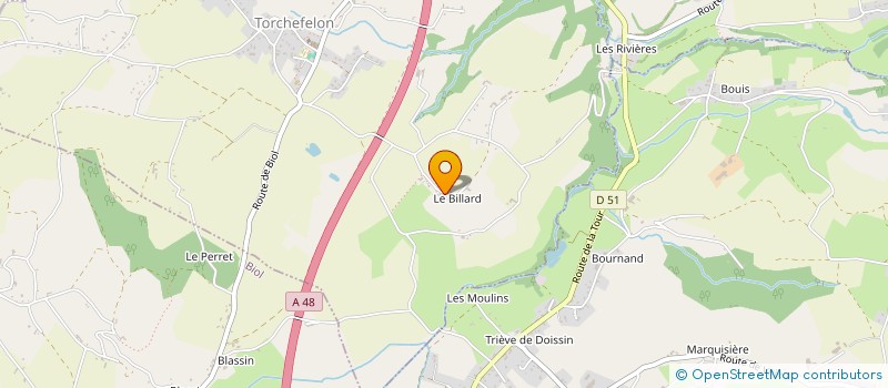 localisation de l'entreprise MONSIEUR OLIVIER DURAND  TORCHEFELON