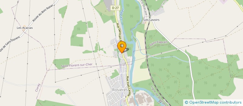 localisation de l'entreprise MONSIEUR OLIVIER DURIEUX  SAINT-FLORENT-SUR-CHER