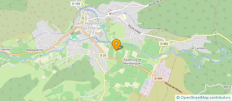 localisation de l'entreprise MONSIEUR OLIVIER DUSSAUD  SAINT-HIPPOLYTE-DU-FORT