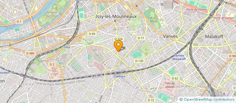 localisation de l'entreprise MONSIEUR OLIVIER DUVAL à ISSY-LES-MOULINEAUX