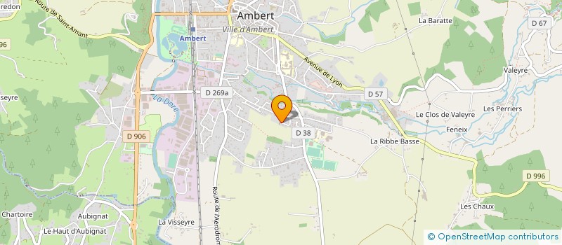 localisation de l'entreprise MONSIEUR OLIVIER DUVERT à AMBERT