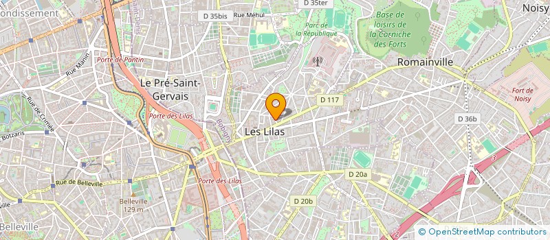 localisation de l'entreprise MONSIEUR OLIVIER ECK à LES LILAS